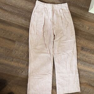 Abercrombie & Fitch linen pants cute and striped women’s medium